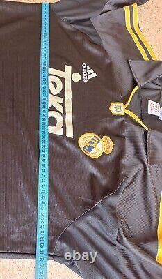 RARE Real Madrid 1999-2001 away football shirt jersey size L adidas teka