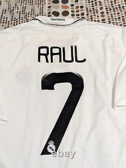 #RAUL Real Madrid 2008 2009 HOME Soccer Jersey Adidas Football Szhirt SizeXL