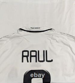 #RAUL Real Madrid 2008 2009 HOME Soccer Jersey Adidas Football Szhirt SizeXL