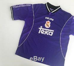 REAL MADRID 1997/98 AWAY Football Shirt (L) Soccer Jersey KELME Vintage Maglia