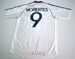 REAL MADRID 1998/00 MORIENTES Adidas Home Football Shirt S Mens Soccer Jersey