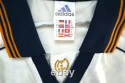 REAL MADRID 1998/00 MORIENTES Adidas Home Football Shirt S Mens Soccer Jersey