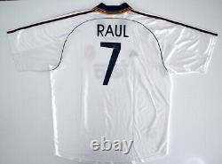 REAL MADRID 1998/00 RAUL Adidas Home Football Shirt XL Mens Soccer Jersey