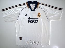 REAL MADRID 1998/00 RAUL Adidas Home Football Shirt XL Mens Soccer Jersey