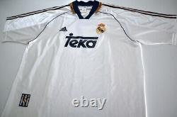 REAL MADRID 1998/00 RAUL Adidas Home Football Shirt XL Mens Soccer Jersey