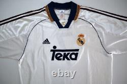 REAL MADRID 1998/00 RAUL Adidas Home Football Shirt XL Mens Soccer Jersey