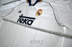 REAL MADRID 1998/00 RAUL Adidas Home Football Shirt XL Mens Soccer Jersey