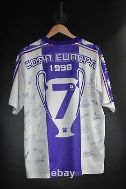 REAL MADRID 1998 CHAMPIONS ORIGINAL JERSEY Size L (VERY GOOD)
