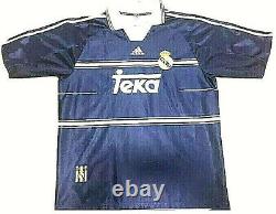 REAL MADRID 1999-2000 Adidas Teka Away Jersey SIZE LARGE Morientes # 9