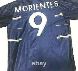 REAL MADRID 1999-2000 Adidas Teka Away Jersey SIZE LARGE Morientes # 9