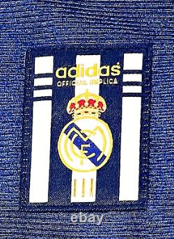 REAL MADRID 1999-2000 Adidas Teka Away Jersey SIZE LARGE Morientes # 9