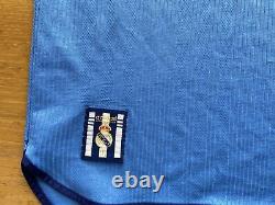 REAL MADRID 1999 2000 THIRD FOOTBALL SHIRT SOCCER JERSEY ADIDAS sz L MEN BLUE