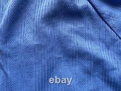 REAL MADRID 1999 2000 THIRD FOOTBALL SHIRT SOCCER JERSEY ADIDAS sz L MEN BLUE
