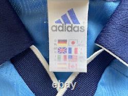 REAL MADRID 1999 2000 THIRD FOOTBALL SHIRT SOCCER JERSEY ADIDAS sz XL MEN BLUE