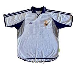 REAL MADRID 2000/01 Adidas Home Football Shirt XL Player Vintage Soccer Jersey