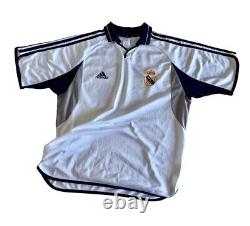 REAL MADRID 2000/01 Adidas Home Football Shirt XL Player Vintage Soccer Jersey