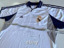 REAL MADRID 2000/01 Adidas Home Football Shirt XL Player Vintage Soccer Jersey