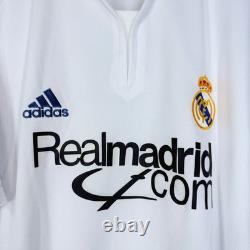 REAL MADRID 2001 2002 HOME FOOTBALL SHIRT JERSEY ADIDAS 695856 sz XL #5 ZIDANE