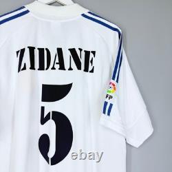 REAL MADRID 2001 2002 HOME FOOTBALL SHIRT JERSEY ADIDAS 695856 sz XL #5 ZIDANE