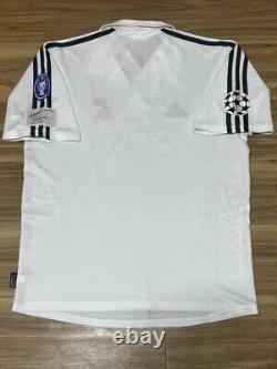 REAL MADRID 2001/2002 S Jersey S/S Centenary Camiseta Shirt HOME UCL ZIDANE