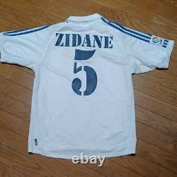 REAL MADRID 2001/2002 ZIDANE #5 M Jersey HOME LIGA Camiseta Kit France Rare