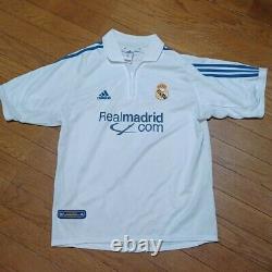REAL MADRID 2001/2002 ZIDANE #5 M Jersey HOME LIGA Camiseta Kit France Rare