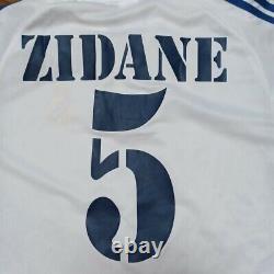 REAL MADRID 2001/2002 ZIDANE #5 M Jersey HOME LIGA Camiseta Kit France Rare