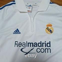 REAL MADRID 2001/2002 ZIDANE #5 M Jersey HOME LIGA Camiseta Kit France Rare