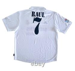 REAL MADRID 2002/03 RAUL Home Football Shirt XL Adidas Vintage Soccer Jersey