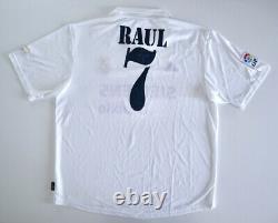 REAL MADRID 2002/03 RAUL Player Football Shirt XL Adidas Vintage Soccer Jersey