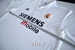 REAL MADRID 2002/03 RAUL Player Football Shirt XL Adidas Vintage Soccer Jersey