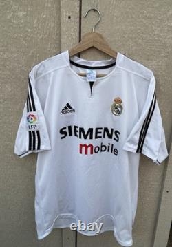 REAL MADRID 2003/2004 HOME FOOTBALL SHIRT JERSEY ADIDAS #9 RONALDO SIZE Xl
