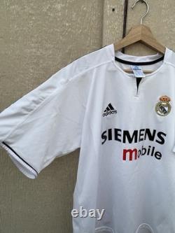REAL MADRID 2003/2004 HOME FOOTBALL SHIRT JERSEY ADIDAS #9 RONALDO SIZE Xl