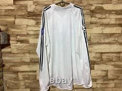 REAL MADRID 2004 2005 HOME FOOTBALL SHIRT SOCCER JERSEY LONG SLEEVE ADIDAS Sz2XL