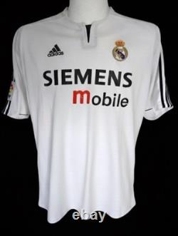 REAL MADRID 2004-2005 Roberto Carlos # 3 Vintage Rare Adidas XL