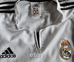 REAL MADRID 2004-2005 Roberto Carlos # 3 Vintage Rare Adidas XL