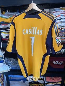 REAL MADRID 2005/06 Adidas CASILLAS Goalkeeper Football Shirt M Soccer Jersey