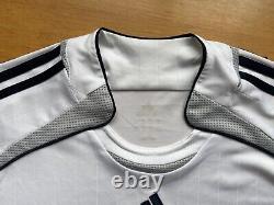 REAL MADRID 2006 2007 HOME SHIRT JERSEY LONG SLEEVE ADIDAS 060866 sz M MEN WHITE