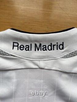REAL MADRID 2006 2007 HOME SHIRT JERSEY LONG SLEEVE ADIDAS 060866 sz M MEN WHITE
