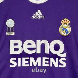 REAL MADRID 2006 2007 RAUL NAZARIO 3rd Away Jersey Shirt Size L Purple