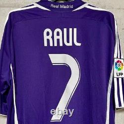 REAL MADRID 2006 2007 RAUL NAZARIO 3rd Away Jersey Shirt Size L Purple