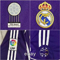 REAL MADRID 2006 2007 RAUL NAZARIO 3rd Away Jersey Shirt Size L Purple