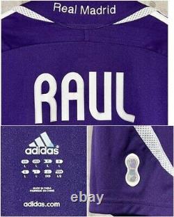 REAL MADRID 2006 2007 RAUL NAZARIO 3rd Away Jersey Shirt Size L Purple