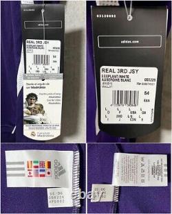 REAL MADRID 2006 2007 RAUL NAZARIO 3rd Away Jersey Shirt Size L Purple
