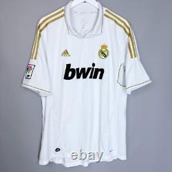 REAL MADRID 2011 2012 HOME FOOTBALL SHIRT SOCCER JERSEY ADIDAS v13659 #7 RONALDO
