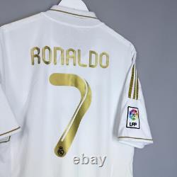 REAL MADRID 2011 2012 HOME FOOTBALL SHIRT SOCCER JERSEY ADIDAS v13659 #7 RONALDO