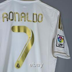 REAL MADRID 2011 2012 HOME FOOTBALL SHIRT SOCCER JERSEY ADIDAS v13659 #7 RONALDO