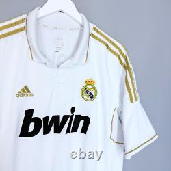 REAL MADRID 2011 2012 HOME FOOTBALL SHIRT SOCCER JERSEY ADIDAS v13659 #7 RONALDO