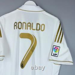 REAL MADRID 2011 2012 HOME FOOTBALL SHIRT SOCCER JERSEY ADIDAS v13659 #7 RONALDO