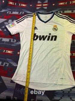 REAL MADRID 2012/2013 HOME FOOTBALL SOCCER SHIRT JERSEY ADIDAS WHITE SIZE Small
